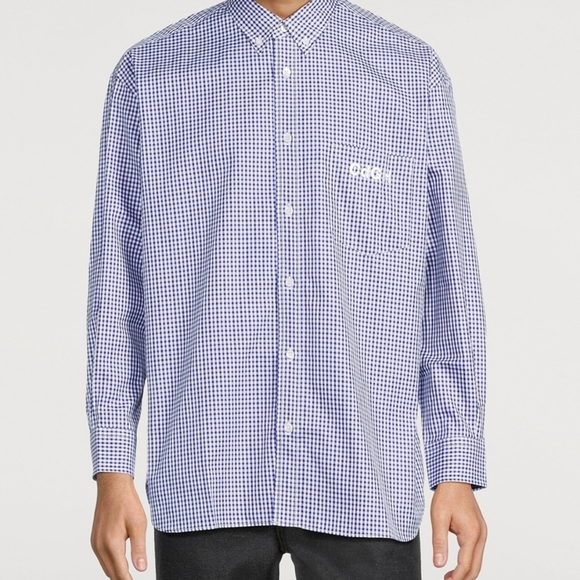 COMME DES GARCONS HOMME Gingham Cotton Shirt - Picture 1 of 8